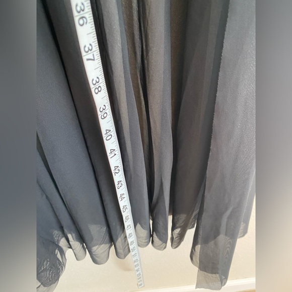 Weissman Elite Dance costume red black maxi mesh dress Alejandro D12165 SA adult - Picture 10 of 11